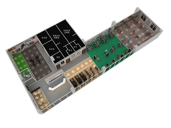 800平方健身房配置方案-广西xc sports,xc体育健身器材有限公司