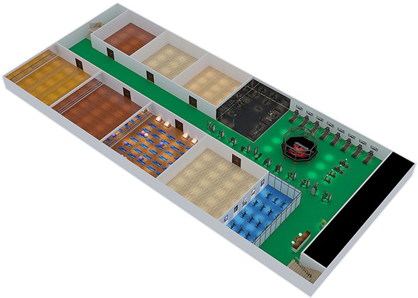 1800平方健身房配置方案-广西xc sports,xc体育健身器材有限公司